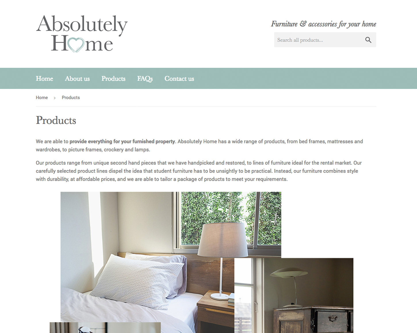Absolutely Home website