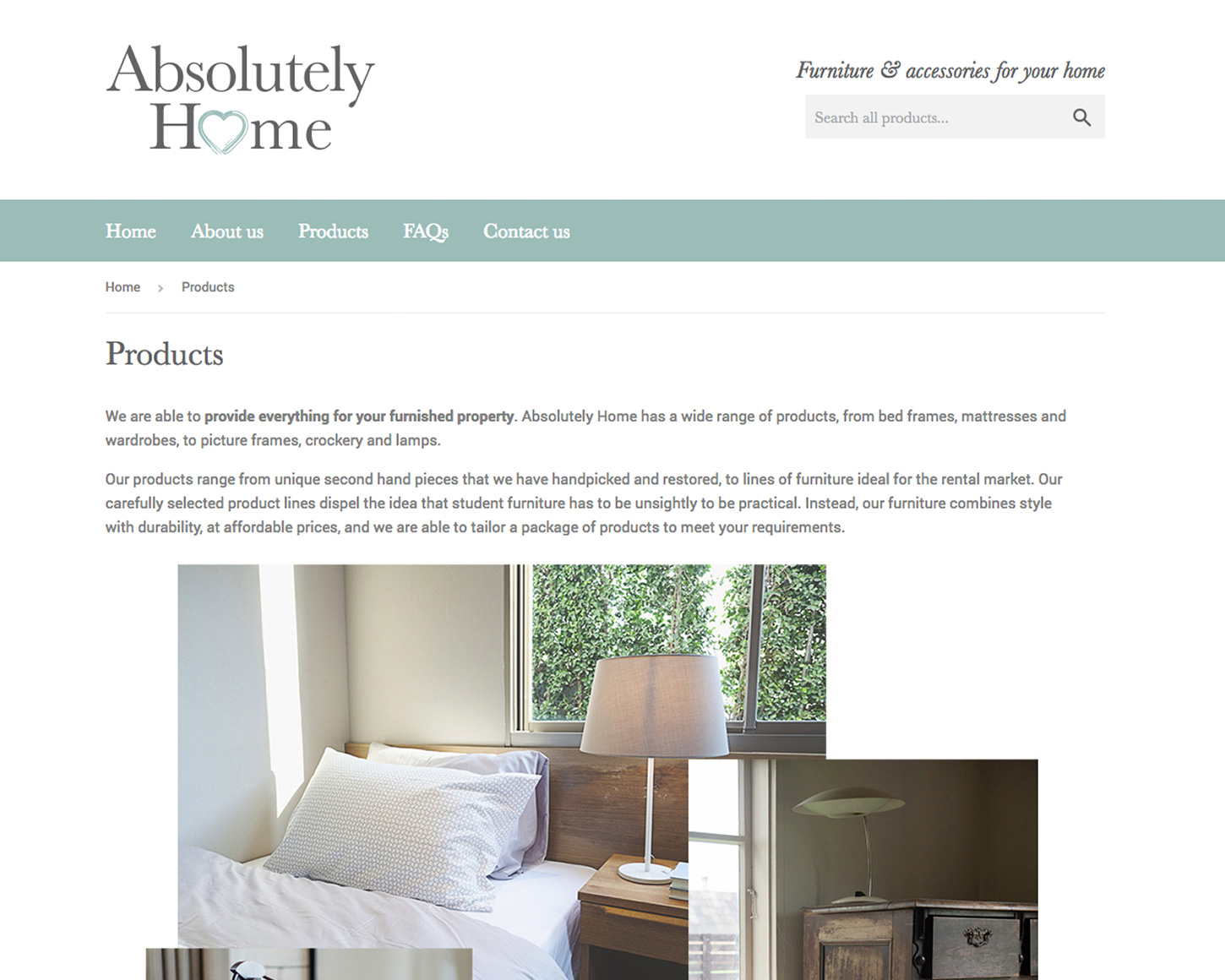 Absolutely Home website