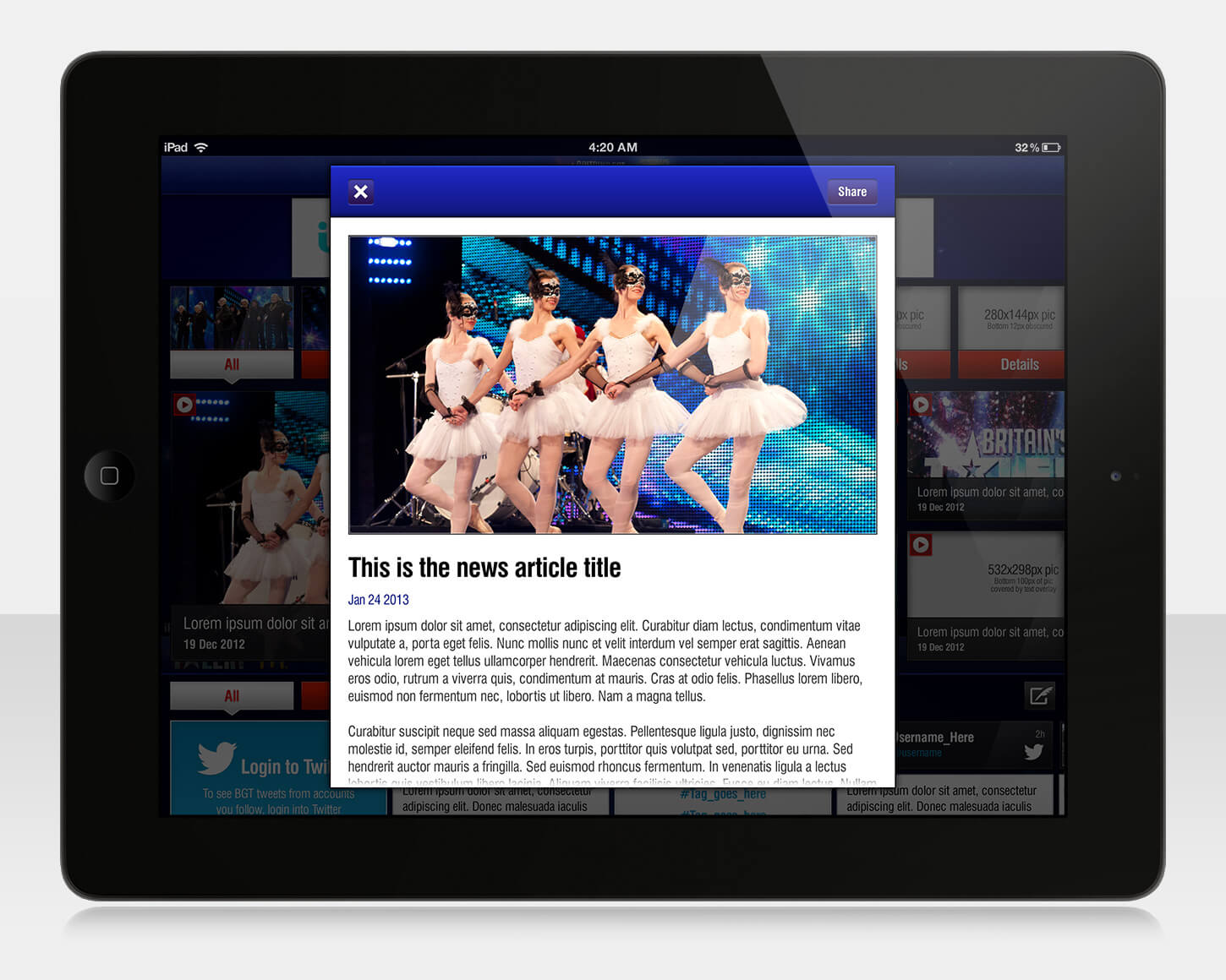 Britain's Got Talent 2013 - iPad app