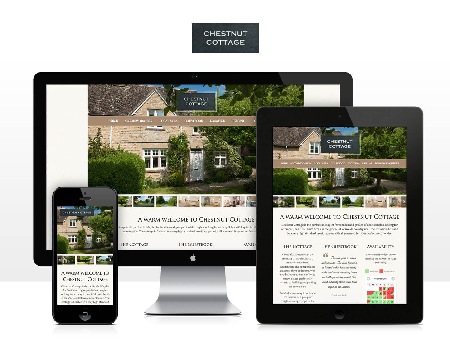 Chestnut Cottage website