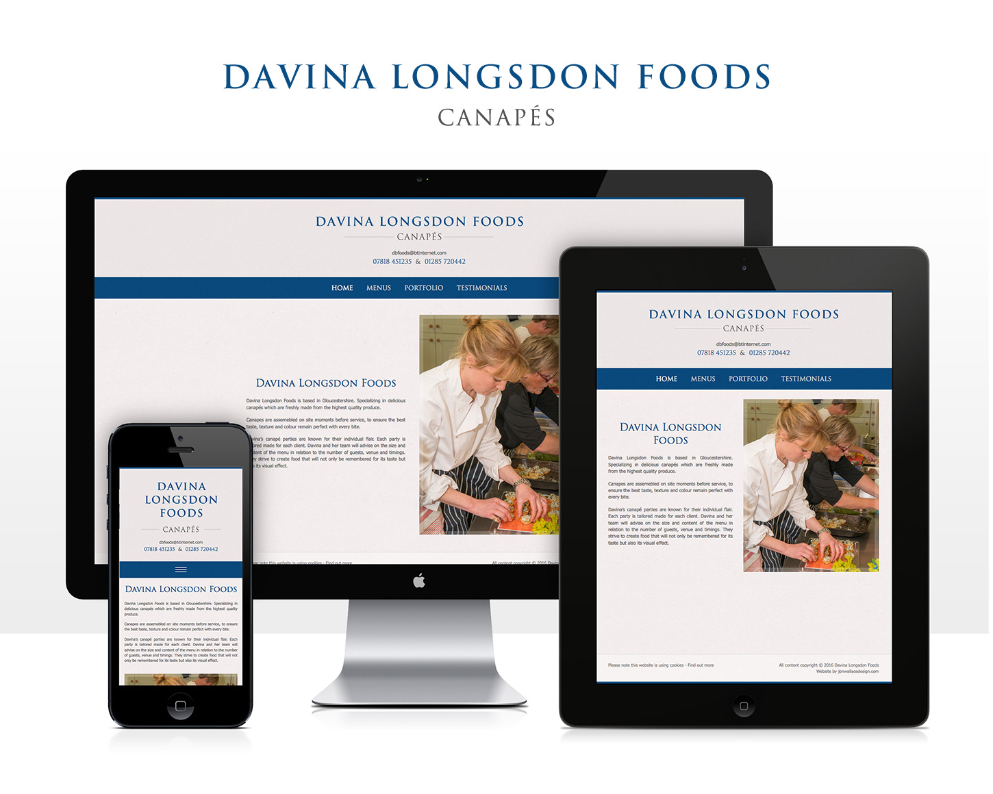 Davina Longsdon Foods website