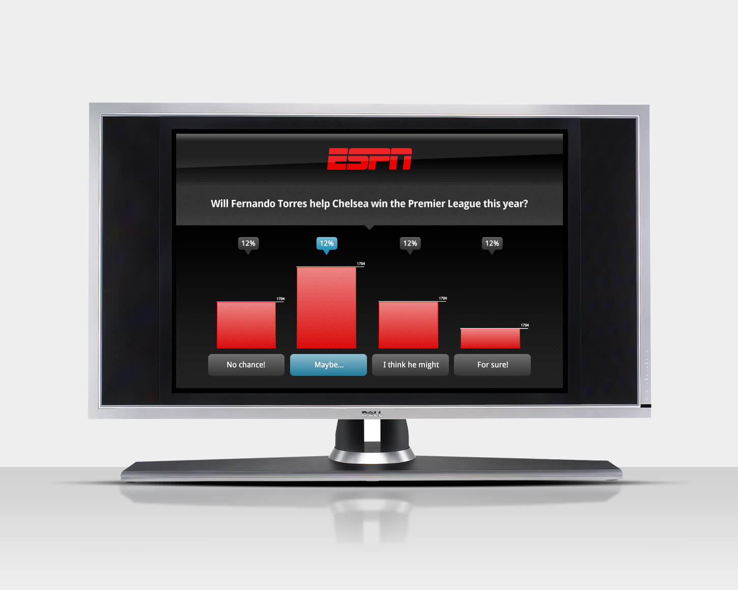 ESPN Live Results app UI