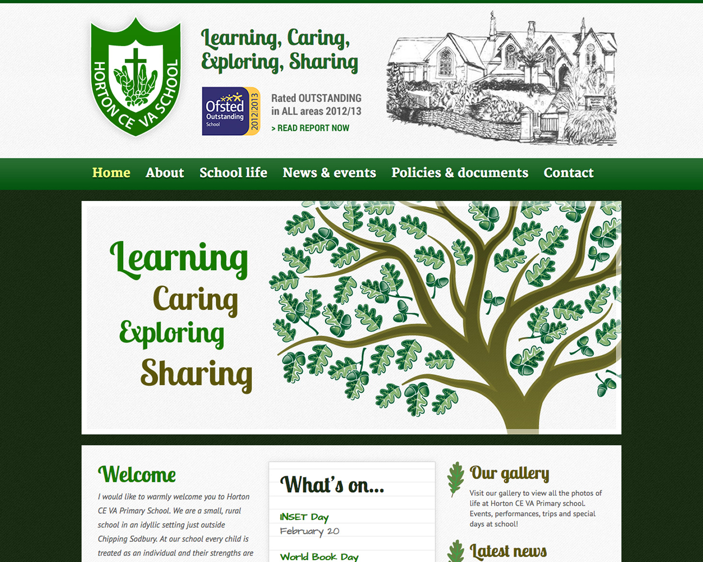 Horton CE VA Primary School website