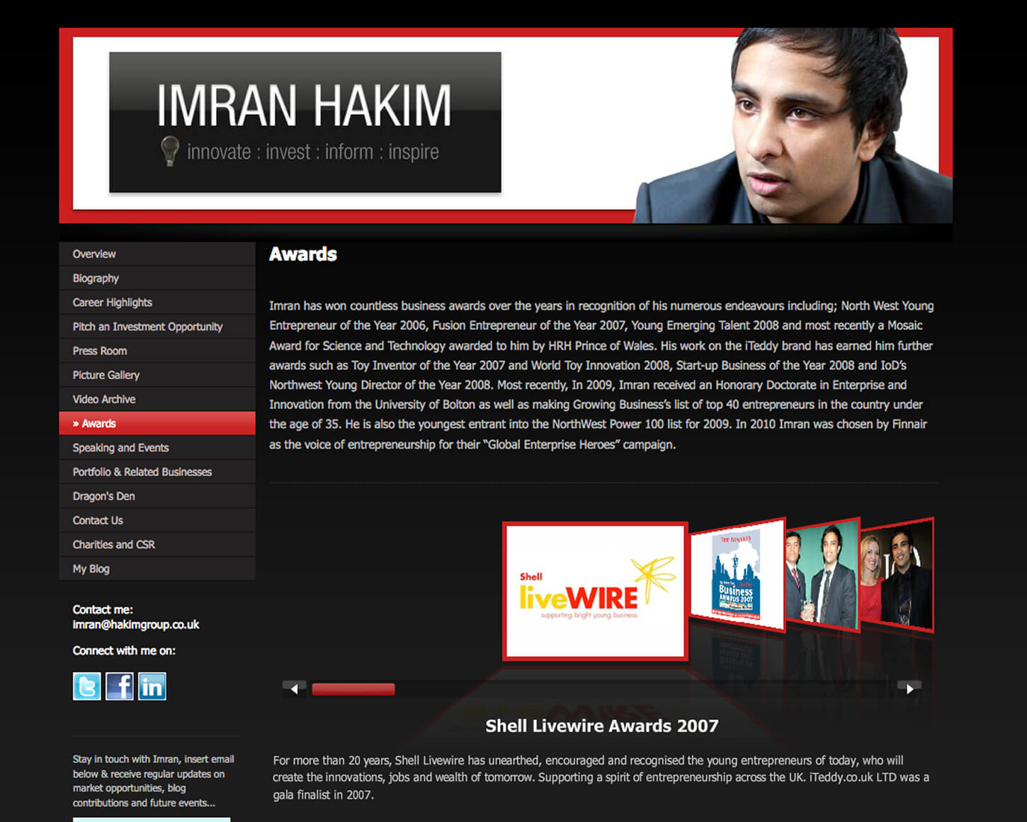 Imran Hakim website