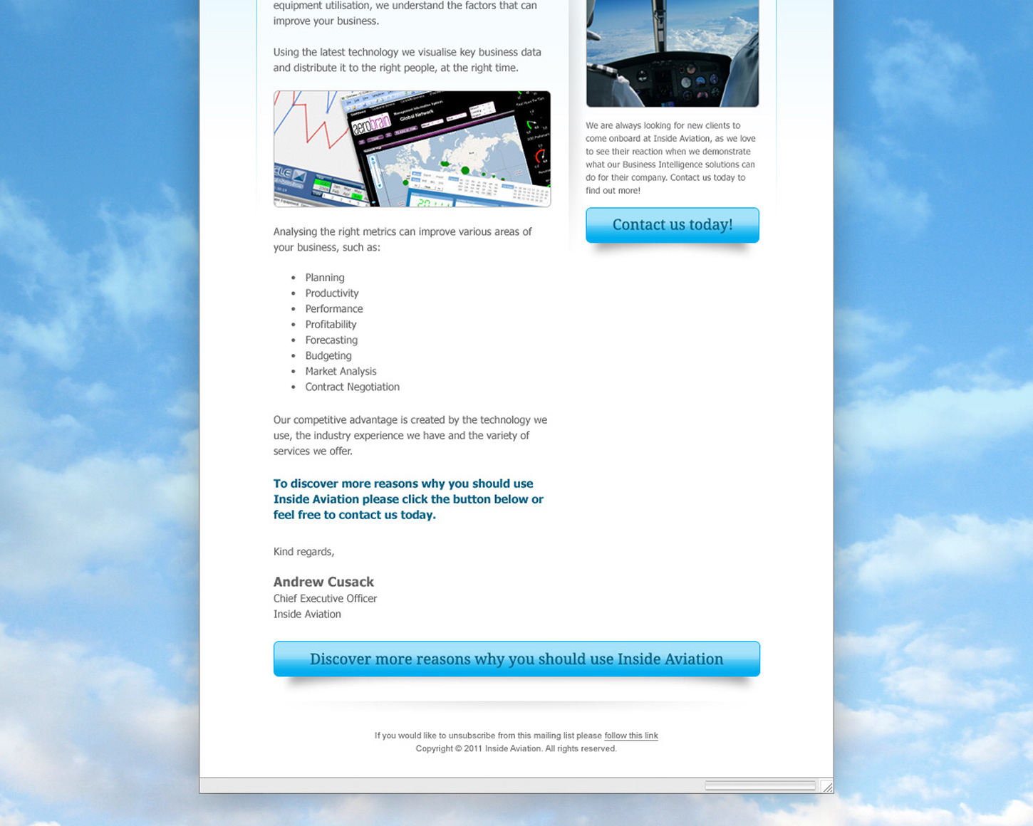 Inside Aviation email