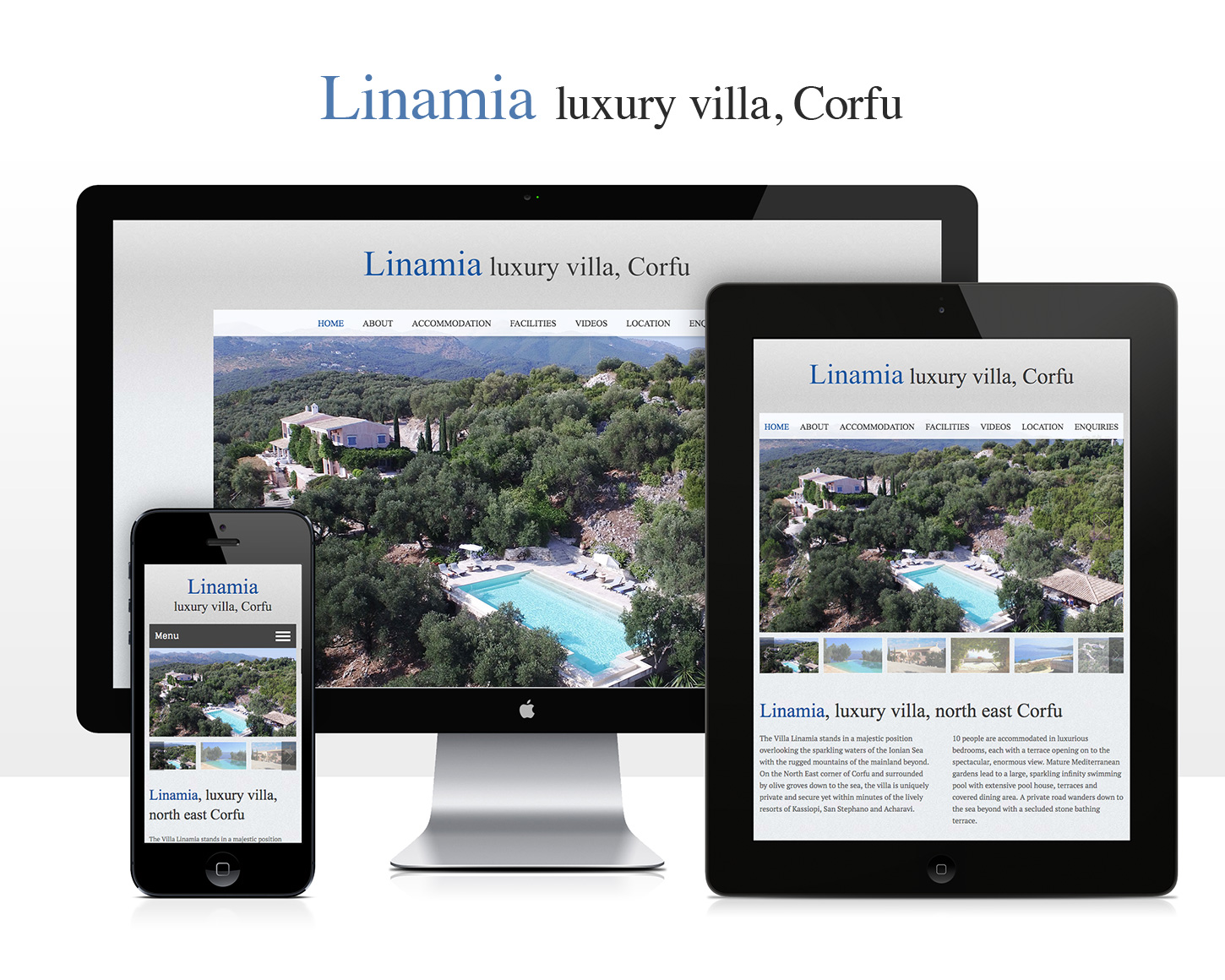 Villa Linamia website