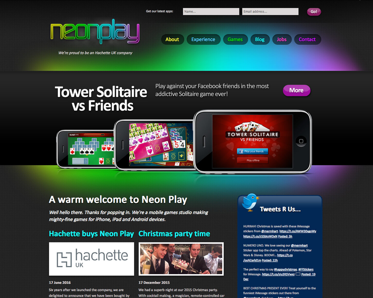 Neon Play website
