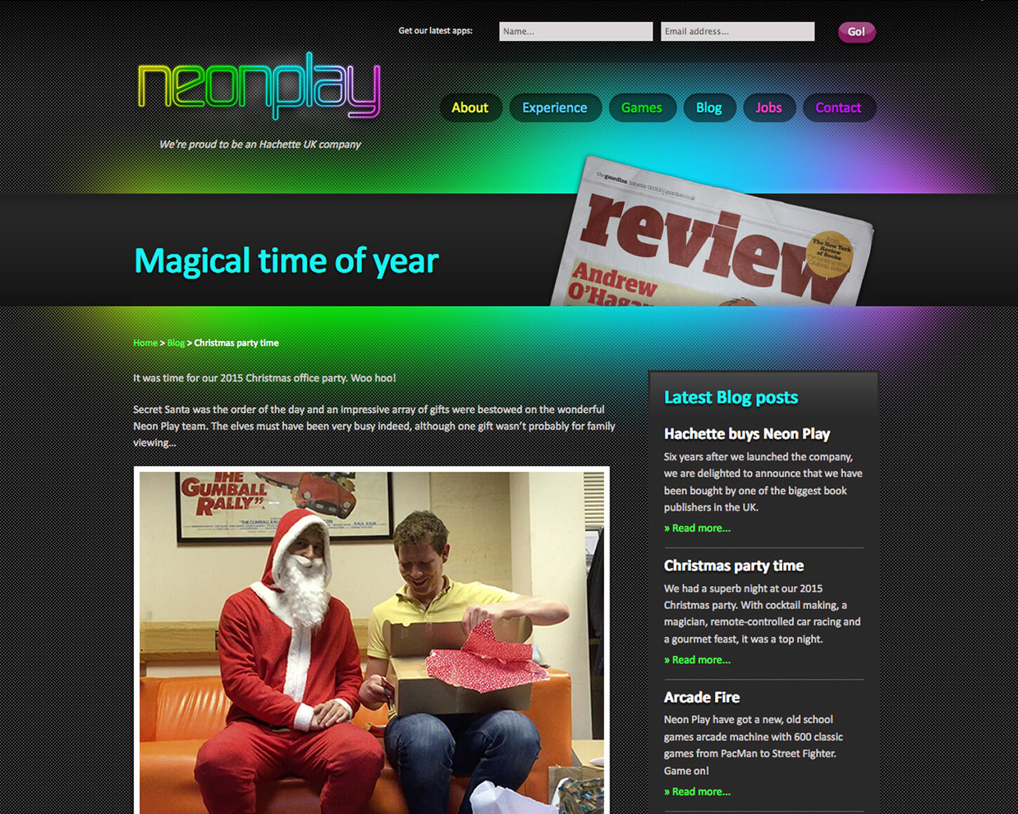 Neon Play website