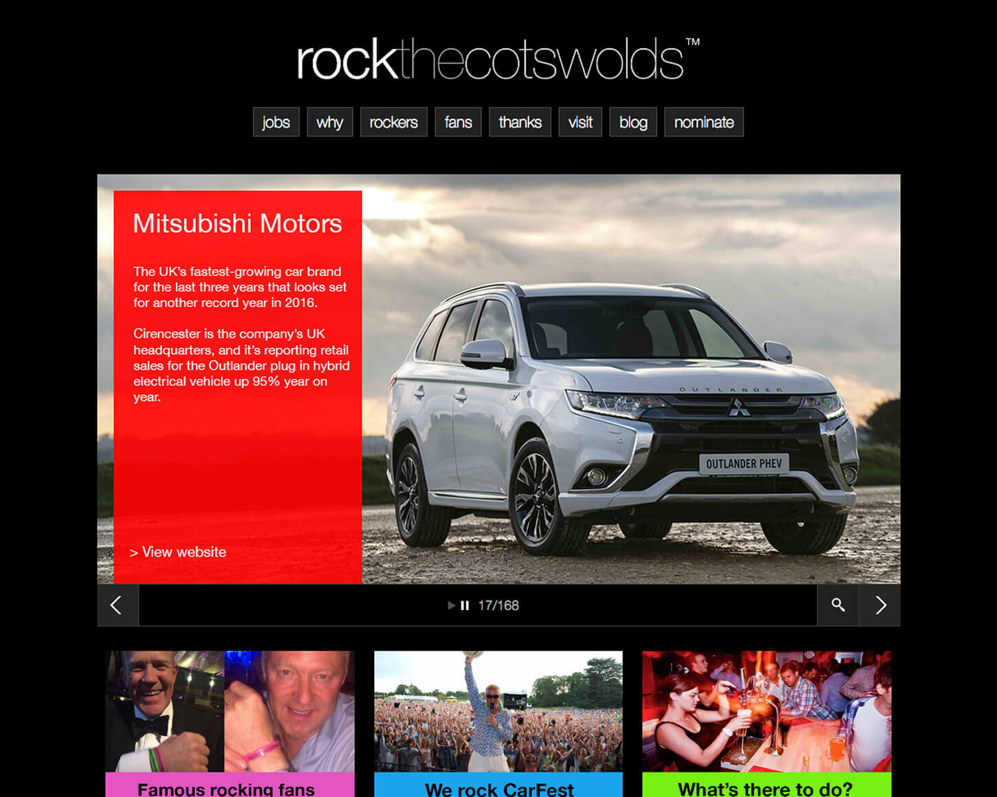 Rock the Cotswolds website