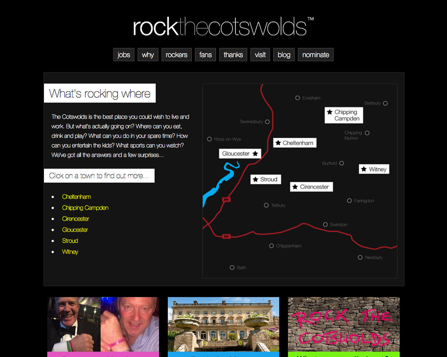 Rock the Cotswolds website