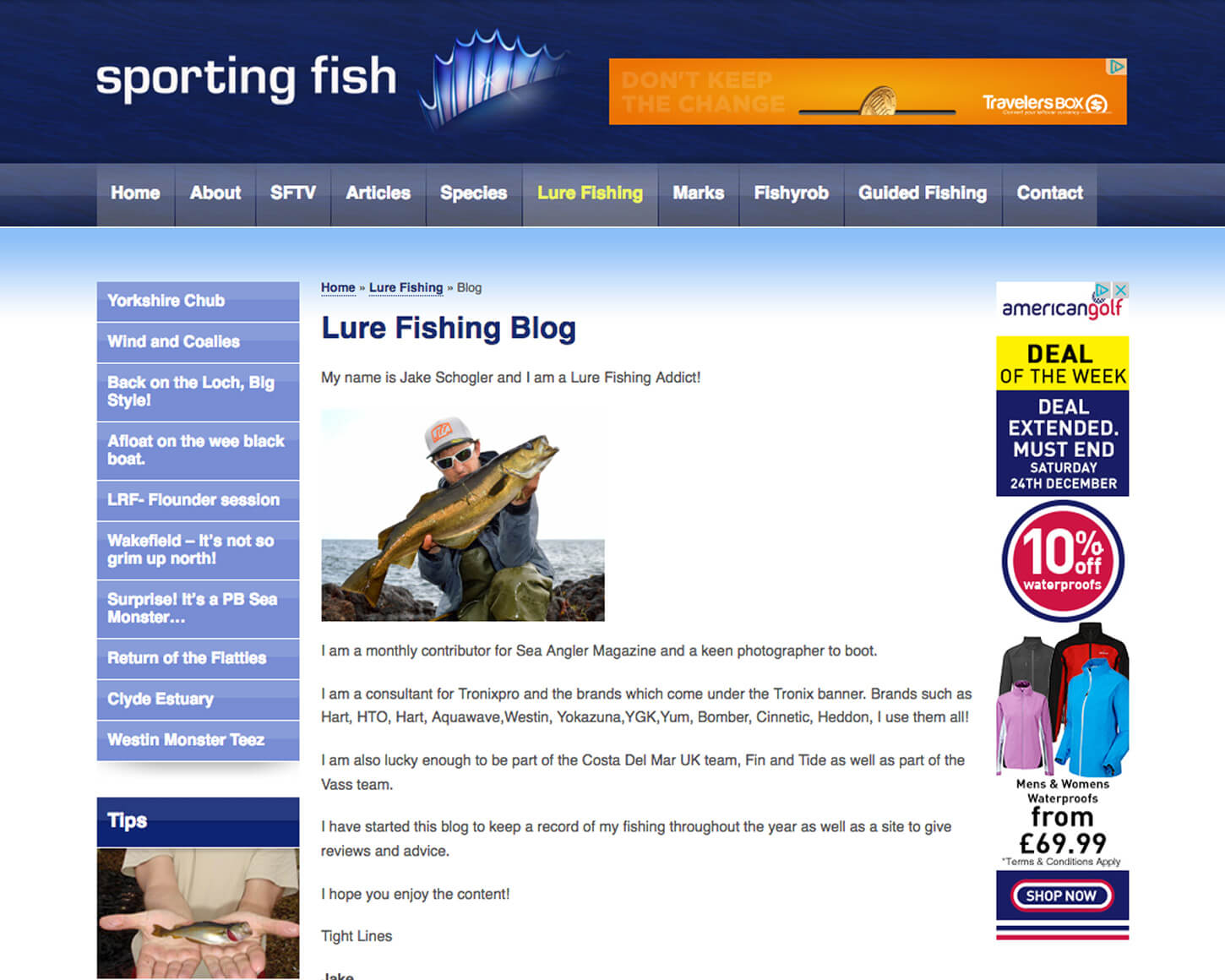 Sporting Fish website