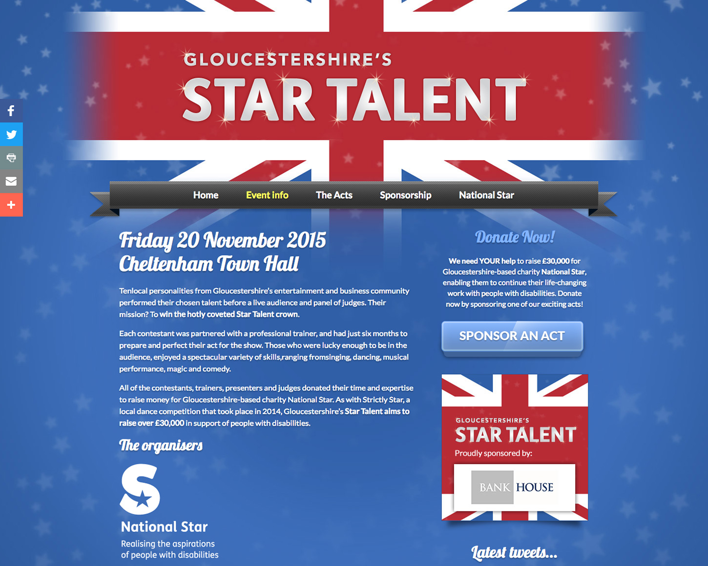 Gloucestershire's Star Talent website