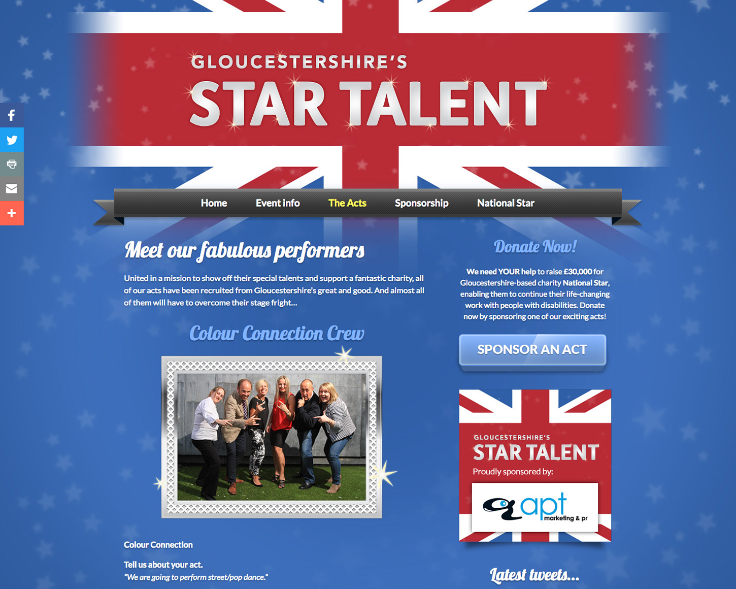Gloucestershire's Star Talent website