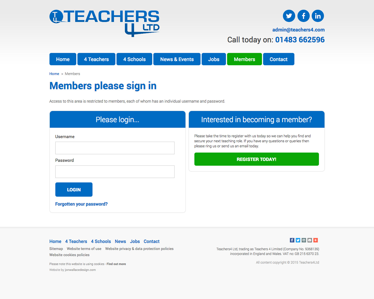 Teachers 4 website