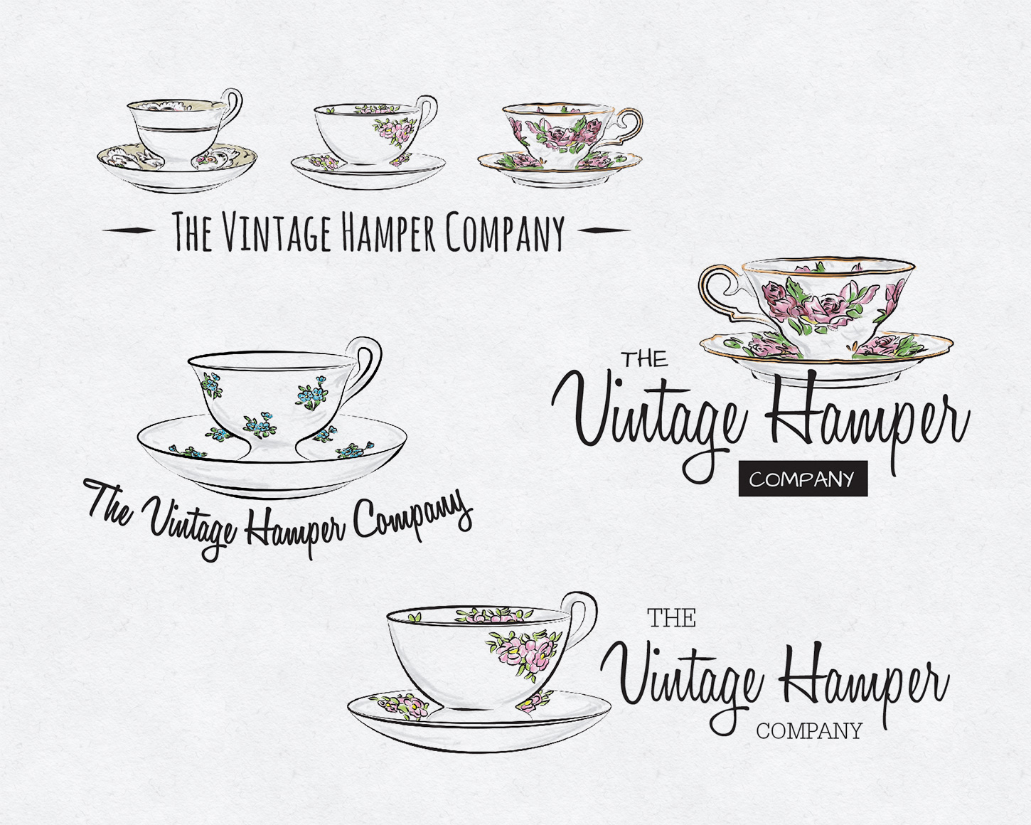 The Vintage Hamper Company branding