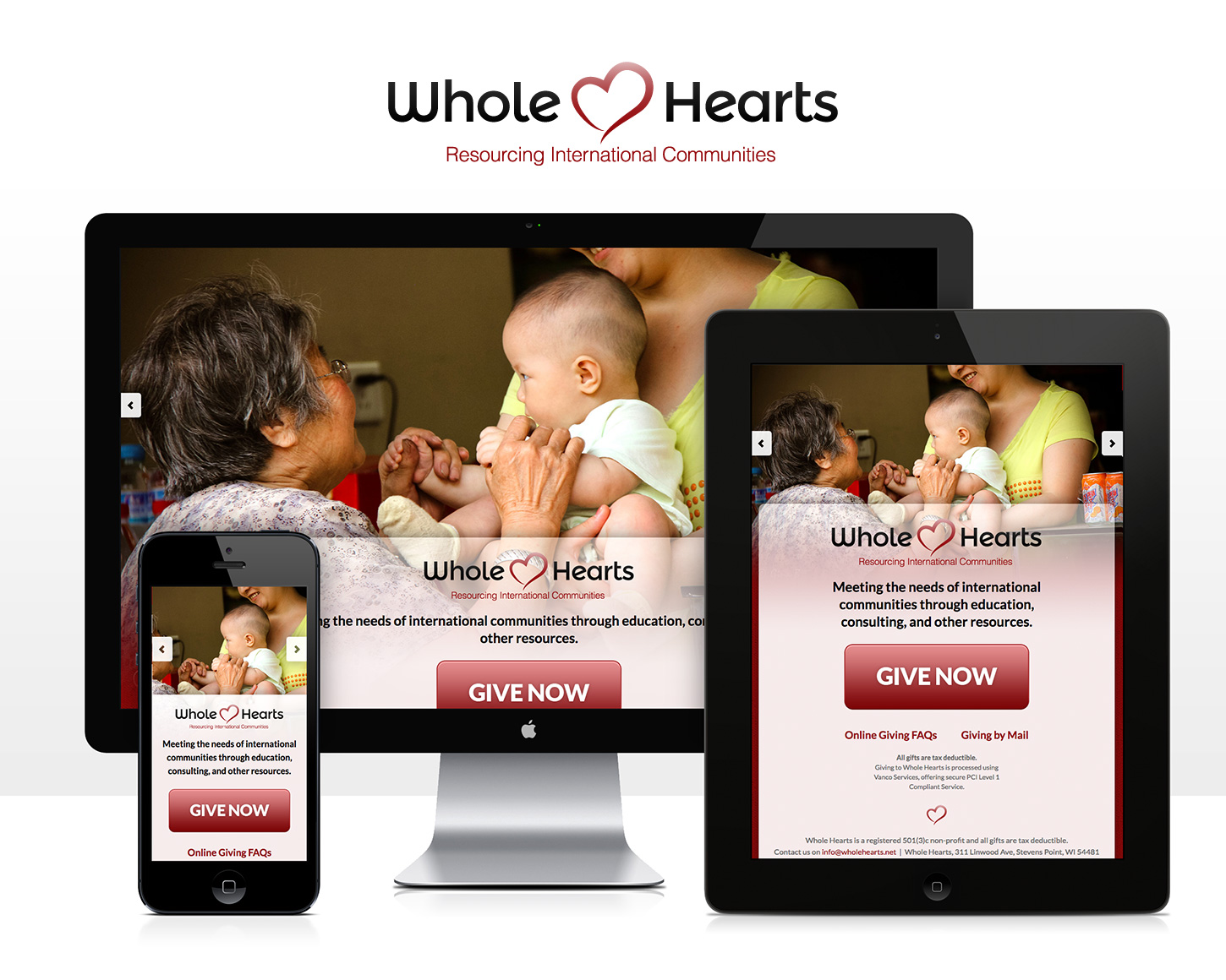 Whole Hearts website