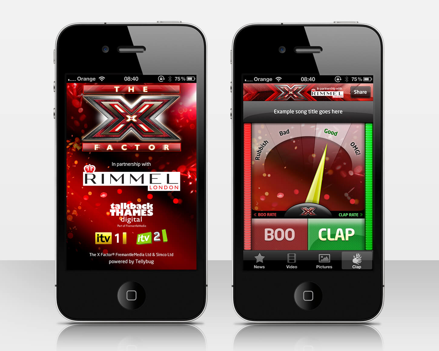 X Factor mobile apps