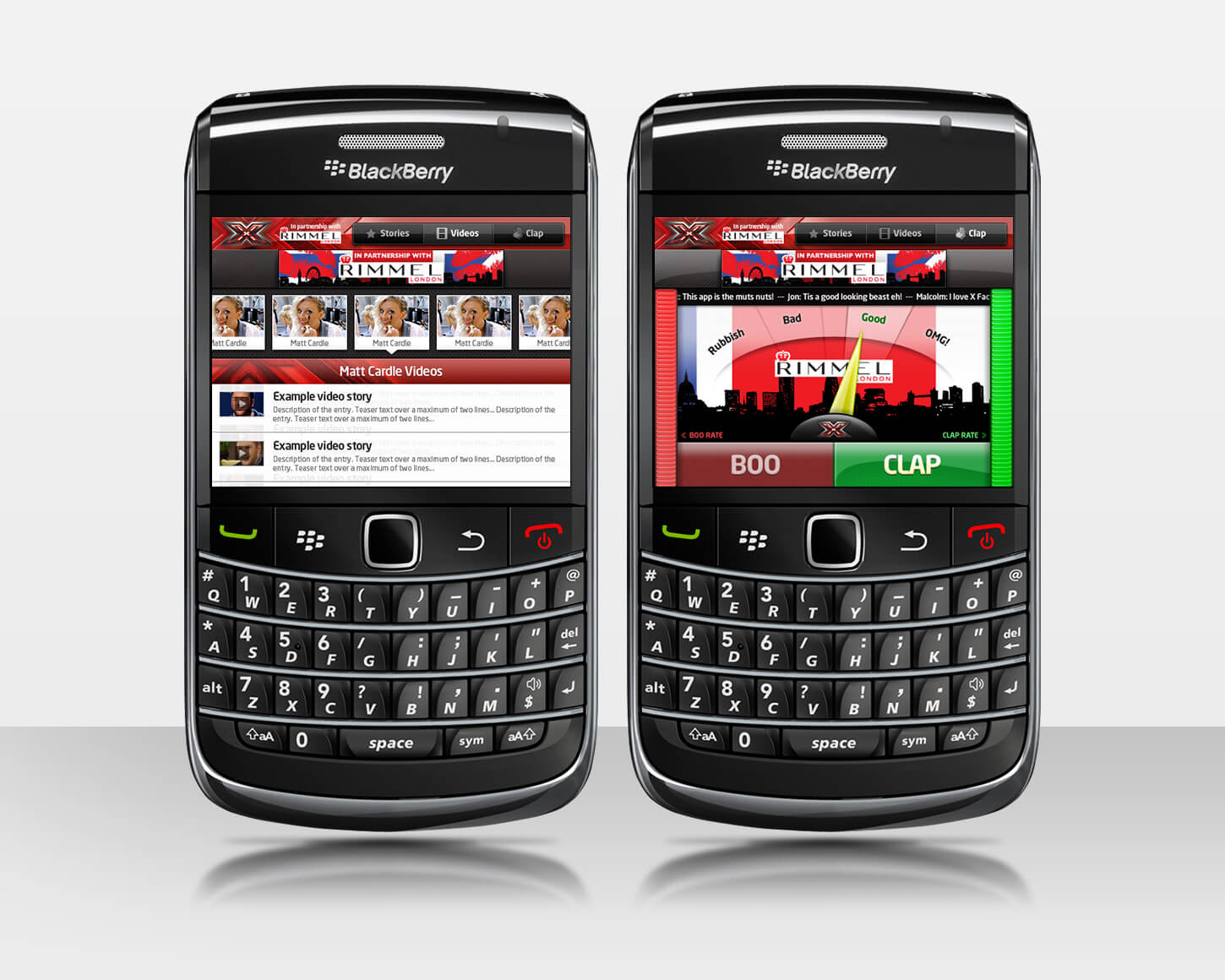 X Factor mobile apps